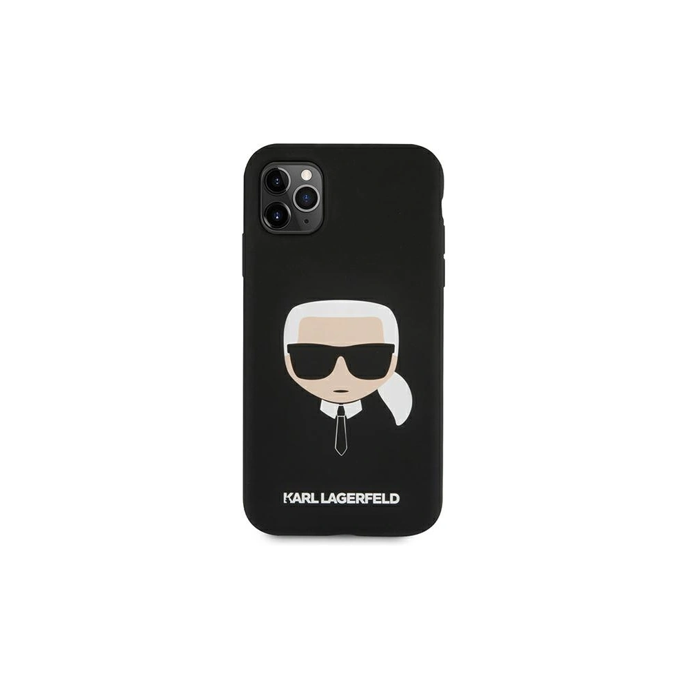 Etui Karl Lagerfeld KLHCN58SLKHBK Apple iPhone 11 Pro černý/black hardcase Silicone Karl's Head