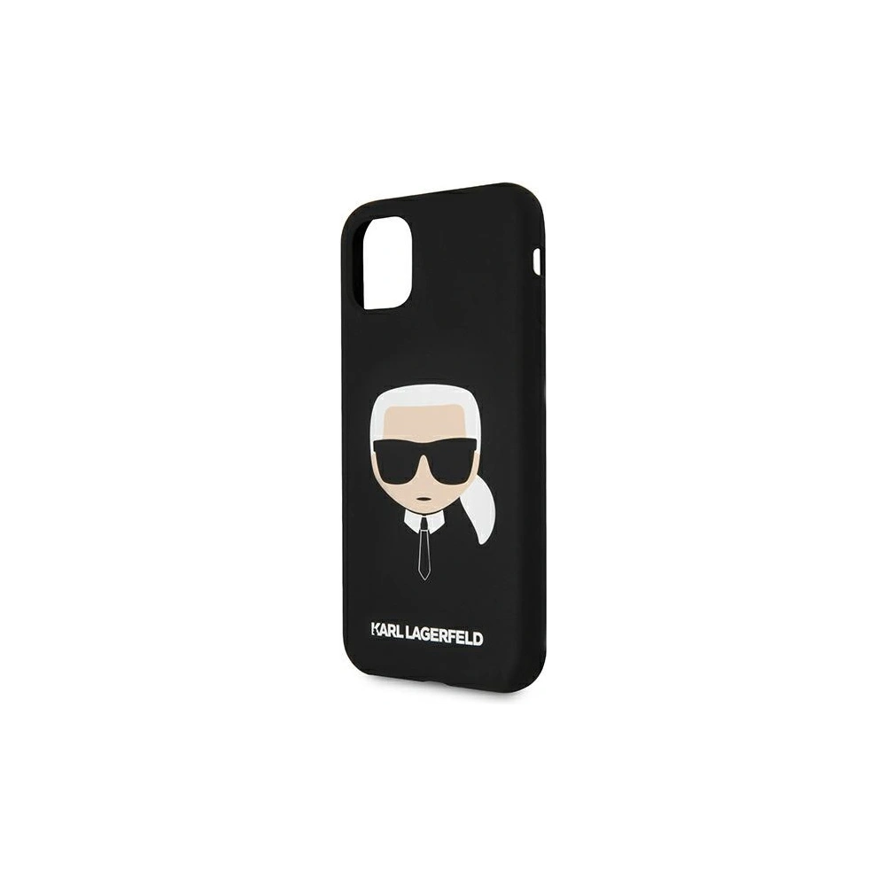 Etui Karl Lagerfeld KLHCN58SLKHBK Apple iPhone 11 Pro černý/black hardcase Silicone Karl's Head