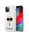 Etui Karl Lagerfeld KLHCP12MSLKHWH Apple iPhone 12/12 Pro bílý/white hardcase Silicone Karl`s Head