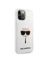 Hurtownia GSM - Etui Karl Lagerfeld KLHCP12MSLKHWH Apple iPhone 12/12 Pro bílý/white hardcase Silicone Karl`s Head - KLD507WHT - {ean13} - Hurt