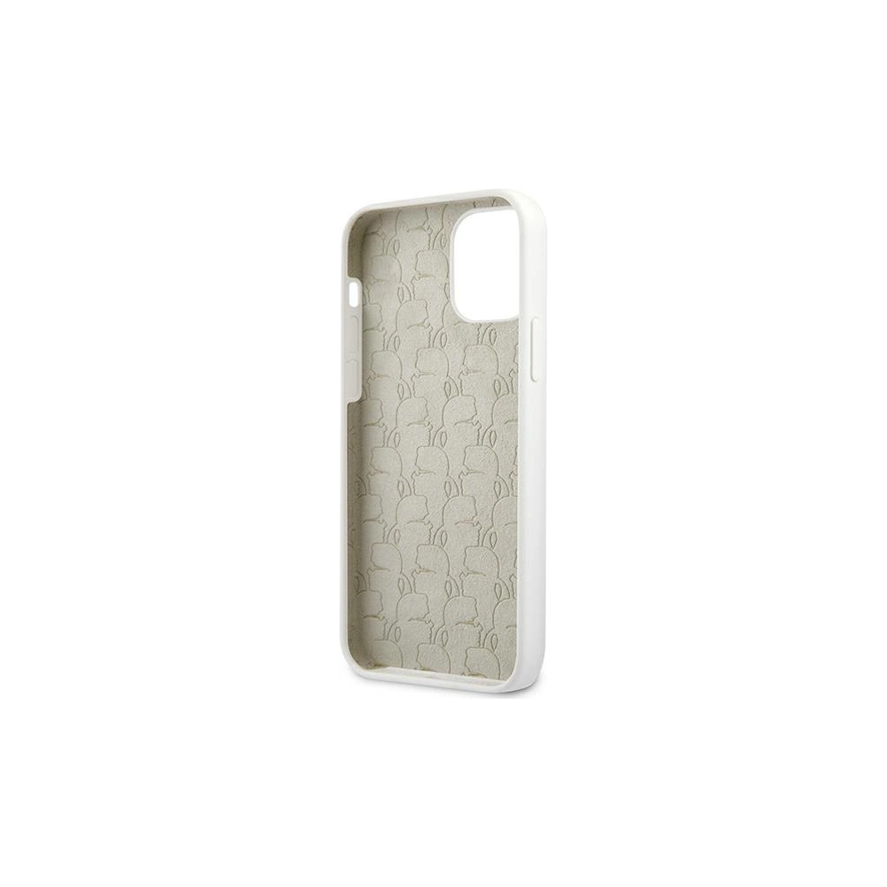 Hurtownia GSM - Etui Karl Lagerfeld KLHCP12MSLKHWH Apple iPhone 12/12 Pro biały/white hardcase Silicone Karl`s Head - KLD507WHT - {ean13} - Hurt