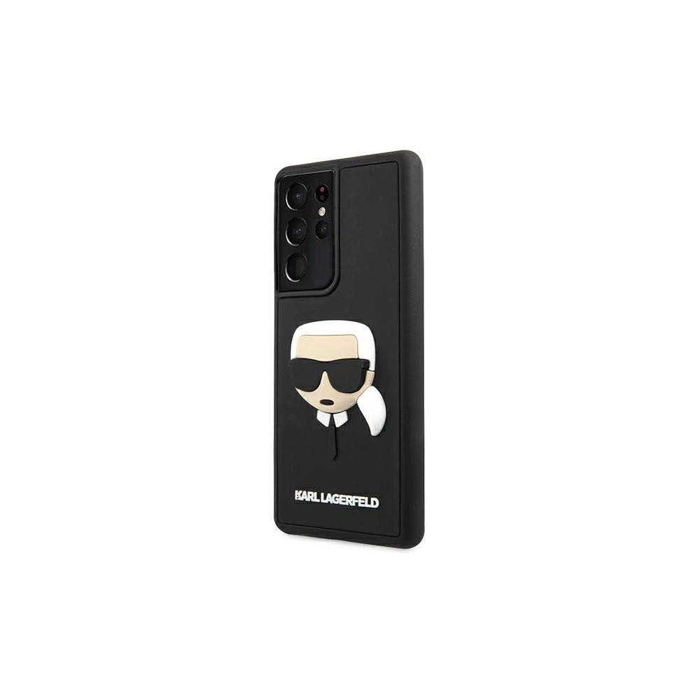 Hurtownia GSM - Etui Karl Lagerfeld KLHCS21LKH3DBK Samsung Galaxy S21 Ultra černý/black hardcase 3D Rubber Karl`s Head - KLD508BLK - {ean13} - Hurt