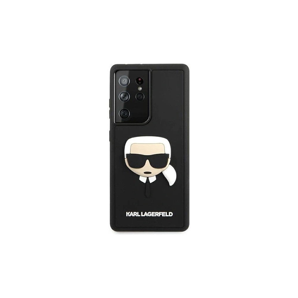 Hurtownia GSM - Etui Karl Lagerfeld KLHCS21LKH3DBK Samsung Galaxy S21 Ultra černý/black hardcase 3D Rubber Karl`s Head - KLD508BLK - {ean13} - Hurt