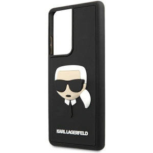 Hurtownia GSM - Etui Karl Lagerfeld KLHCS21LKH3DBK Samsung Galaxy S21 Ultra czarny/black hardcase 3D Rubber Karl`s Head - KLD508BLK - {ean13} - Hurt