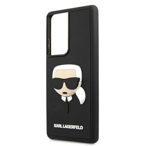 Etui Karl Lagerfeld KLHCS21LKH3DBK Samsung Galaxy S21 Ultra czarny/black hardcase 3D Rubber Karl`s Head