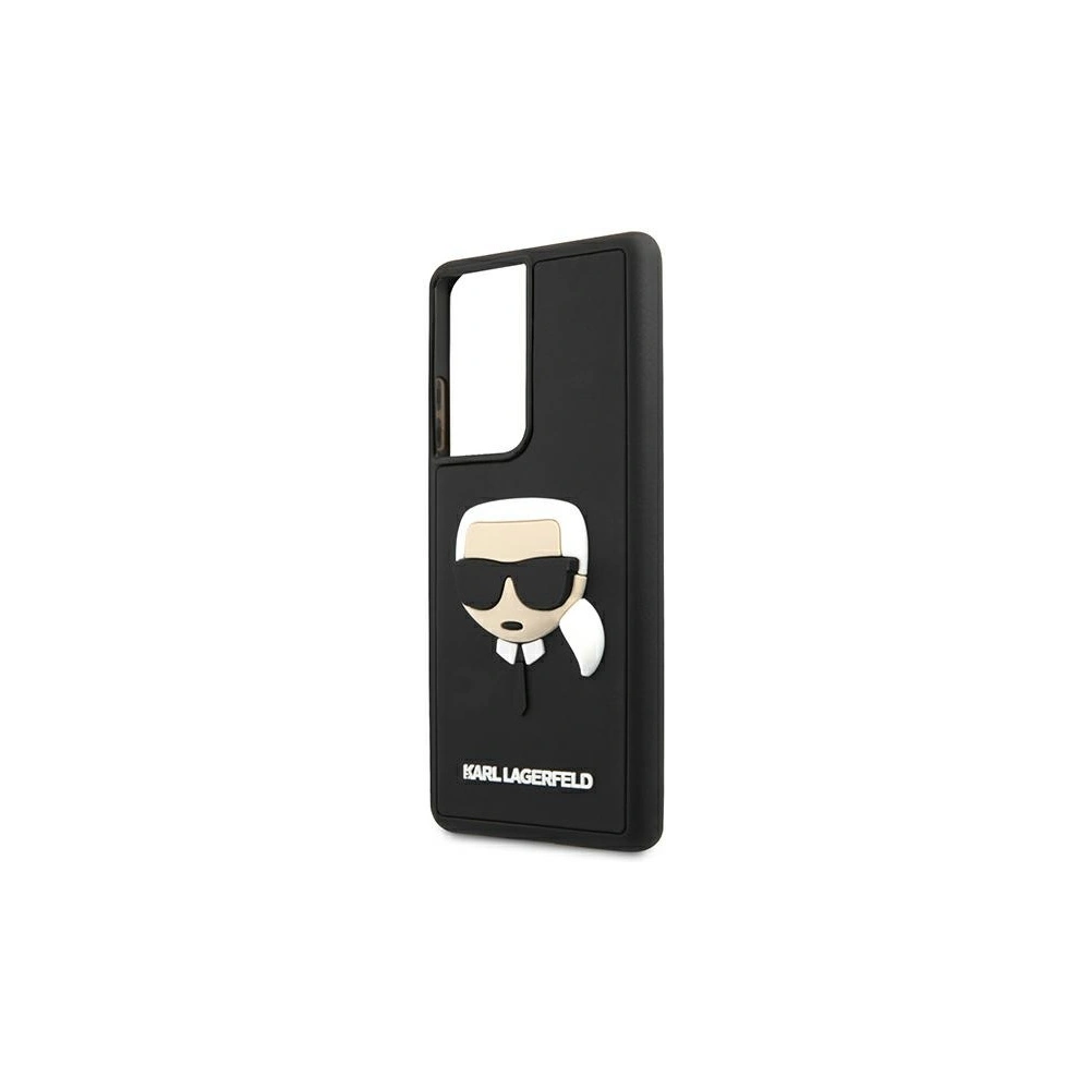 Hurtownia GSM - Etui Karl Lagerfeld KLHCS21LKH3DBK Samsung Galaxy S21 Ultra černý/black hardcase 3D Rubber Karl`s Head - KLD508BLK - {ean13} - Hurt