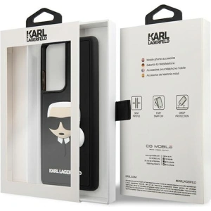 Hurtownia GSM - Etui Karl Lagerfeld KLHCS21LKH3DBK Samsung Galaxy S21 Ultra czarny/black hardcase 3D Rubber Karl`s Head - KLD508BLK - {ean13} - Hurt