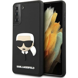 Hurtownia GSM - Karl Lagerfeld Samsung Case KLHCS21MKH3DBK Galaxy S21+ Plus schwarz/schwarzes Hartschalengehäuse 3D Rubber Karl`s Head - KLD509BLK - {ean13} - Hurt