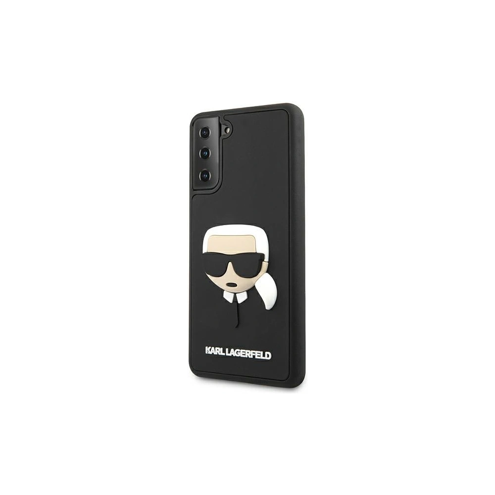 Wholesale Karl Lagerfeld KLHCS21MKH3DBK Samsung Galaxy S21+ Plus black hardcase 3D Rubber Karl`s Head - KLD509BLK - {ean13} - Hurt