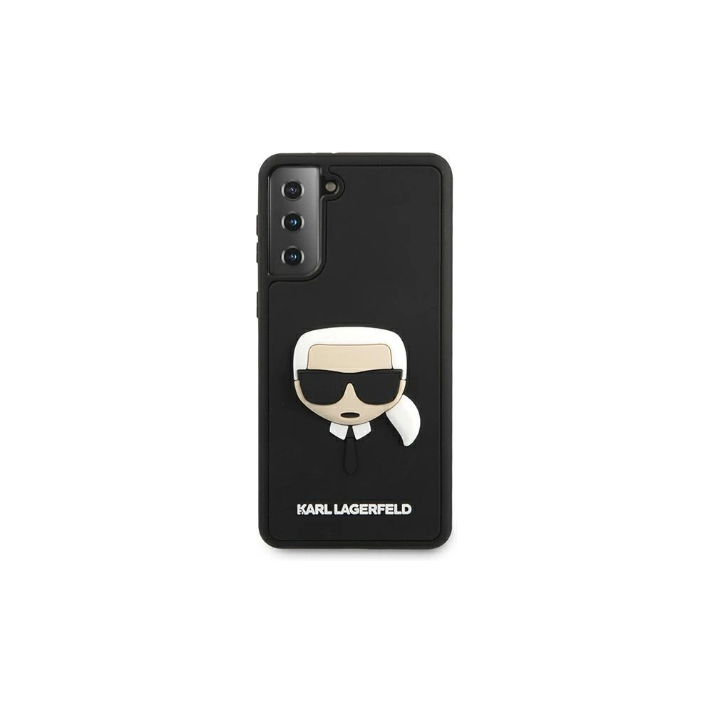 Wholesale Karl Lagerfeld KLHCS21MKH3DBK Samsung Galaxy S21+ Plus black hardcase 3D Rubber Karl`s Head - KLD509BLK - {ean13} - Hurt