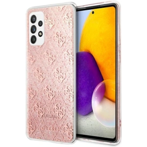 Wholesale Guess GUHCA72PCU4GLPI Samsung Galaxy A72 pink hard case 4G Glitter - GUE993PNK - {ean13} - Hurt