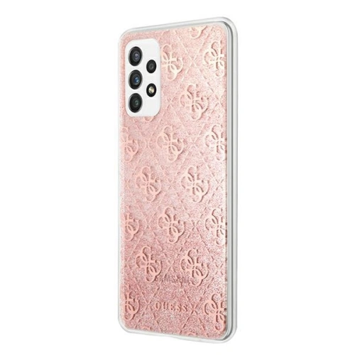Etui Guess GUHCA72PCU4GLPI Samsung Galaxy A72 różowy/pink hard case 4G Glitter