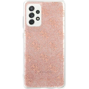 Wholesale Guess GUHCA72PCU4GLPI Samsung Galaxy A72 pink hard case 4G Glitter - GUE993PNK - {ean13} - Hurt