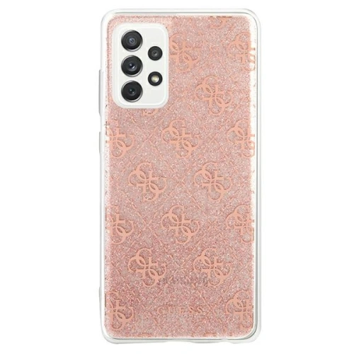 Etui Guess GUHCA72PCU4GLPI Samsung Galaxy A72 różowy/pink hard case 4G Glitter