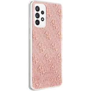 Wholesale Guess GUHCA72PCU4GLPI Samsung Galaxy A72 pink hard case 4G Glitter - GUE993PNK - {ean13} - Hurt