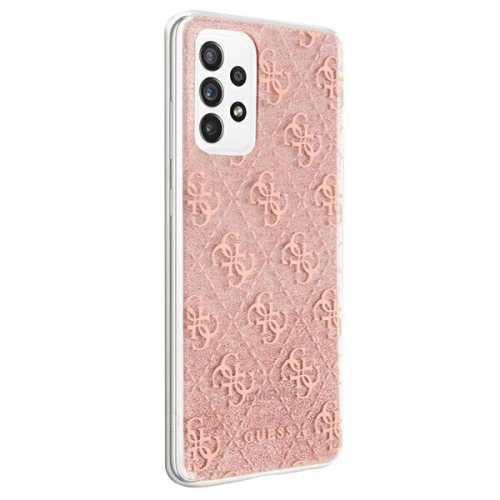 Etui Guess GUHCA72PCU4GLPI Samsung Galaxy A72 różowy/pink hard case 4G Glitter