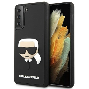 Hurtownia GSM - Etui Karl Lagerfeld KLHCS21SKH3DBK Samsung Galaxy S21 czarny/black hardcase 3D Rubber Karl`s Head - KLD510BLK - {ean13} - Hurt