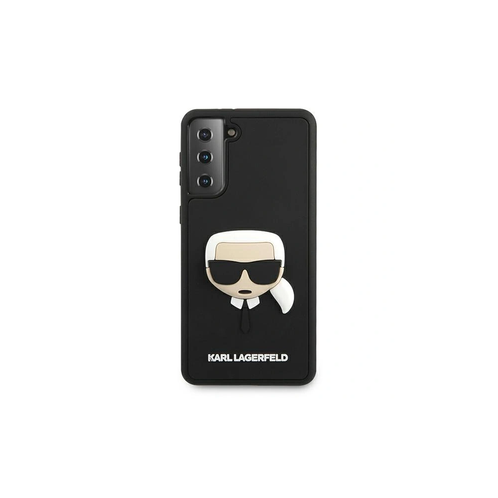 Hurtownia GSM - Etui Karl Lagerfeld KLHCS21SKH3DBK Samsung Galaxy S21 černý/black hardcase 3D Rubber Karl`s Head - KLD510BLK - {ean13} - Hurt