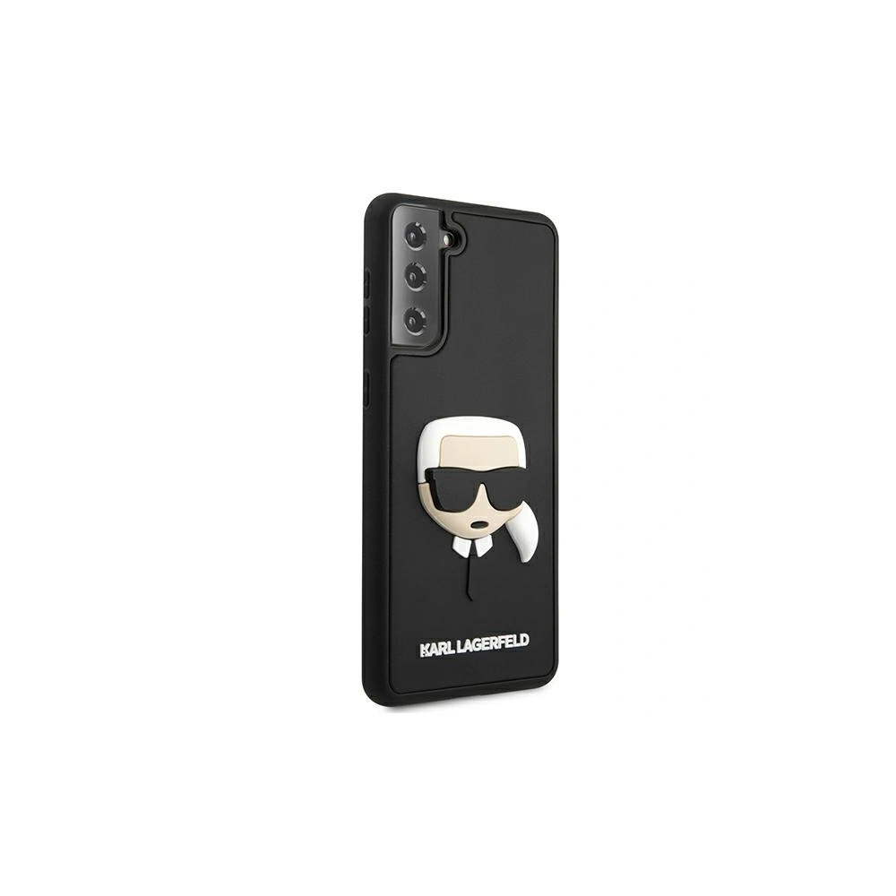 Hurtownia GSM - Etui Karl Lagerfeld KLHCS21SKH3DBK Samsung Galaxy S21 černý/black hardcase 3D Rubber Karl`s Head - KLD510BLK - {ean13} - Hurt