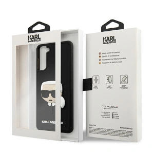 Wholesale Karl Lagerfeld KLHCS21SKH3DBK Samsung Galaxy S21 black hardcase 3D Rubber Karl`s Head - KLD510BLK - {ean13} - Hurt