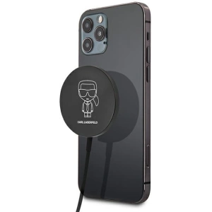 Hurtownia GSM - Ładowarka bezprzewodowa indukcyjna Karl Lagerfeld KLCBMSIKBK 15W MagSafe - KLD511 - {ean13} - Hurt
