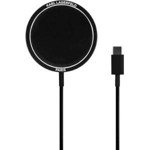 Hurtownia GSM - Ładowarka bezprzewodowa indukcyjna Karl Lagerfeld KLCBMSIKBK 15W MagSafe - KLD511 - {ean13} - Hurt
