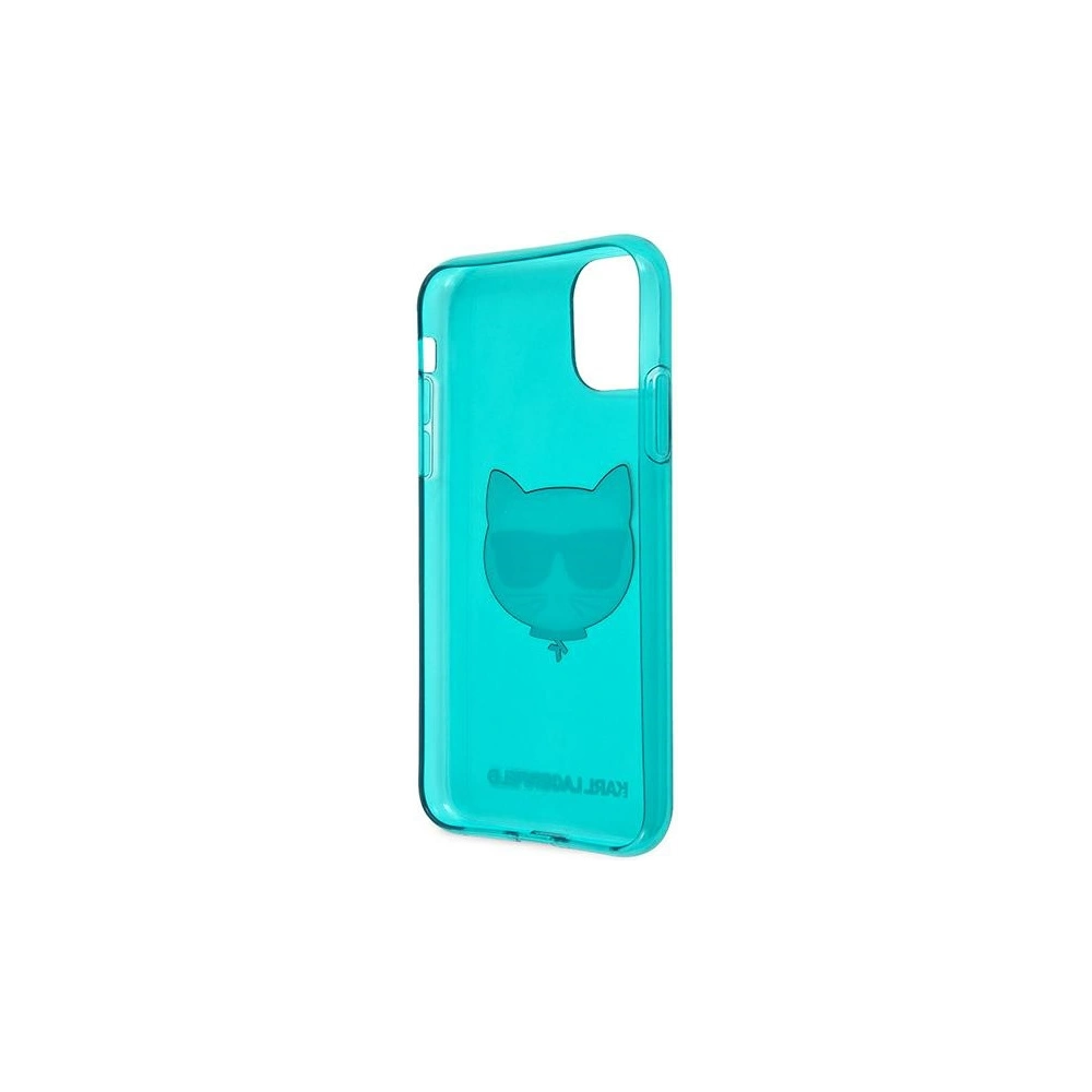 Hurtownia GSM - Etui Karl Lagerfeld KLHCN61CHTRB Apple iPhone 11 niebieski/blue hardcase Glitter Choupette Fluo - KLD512BLU - {ean13} - Hurt