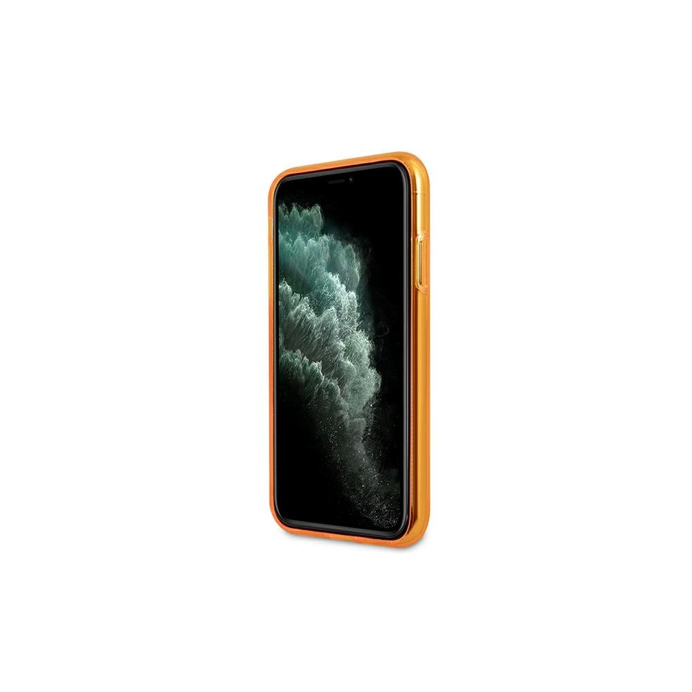 Hurtownia GSM - Etui Karl Lagerfeld KLHCN61CHTRO Apple iPhone 11 pomarańczowy/orange hardcase Glitter Choupette Fluo - KLD513ORG - {ean13} - Hurt