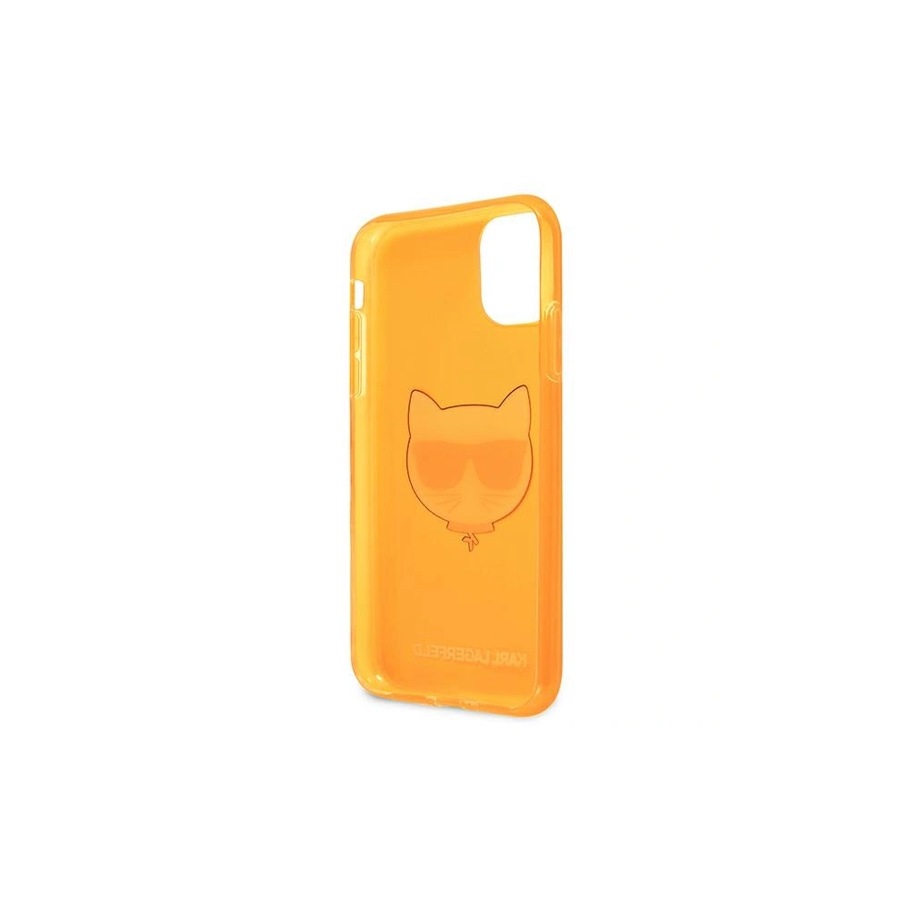 Hurtownia GSM - Etui Karl Lagerfeld KLHCN61CHTRO Apple iPhone 11 pomarańczowy/orange hardcase Glitter Choupette Fluo - KLD513ORG - {ean13} - Hurt