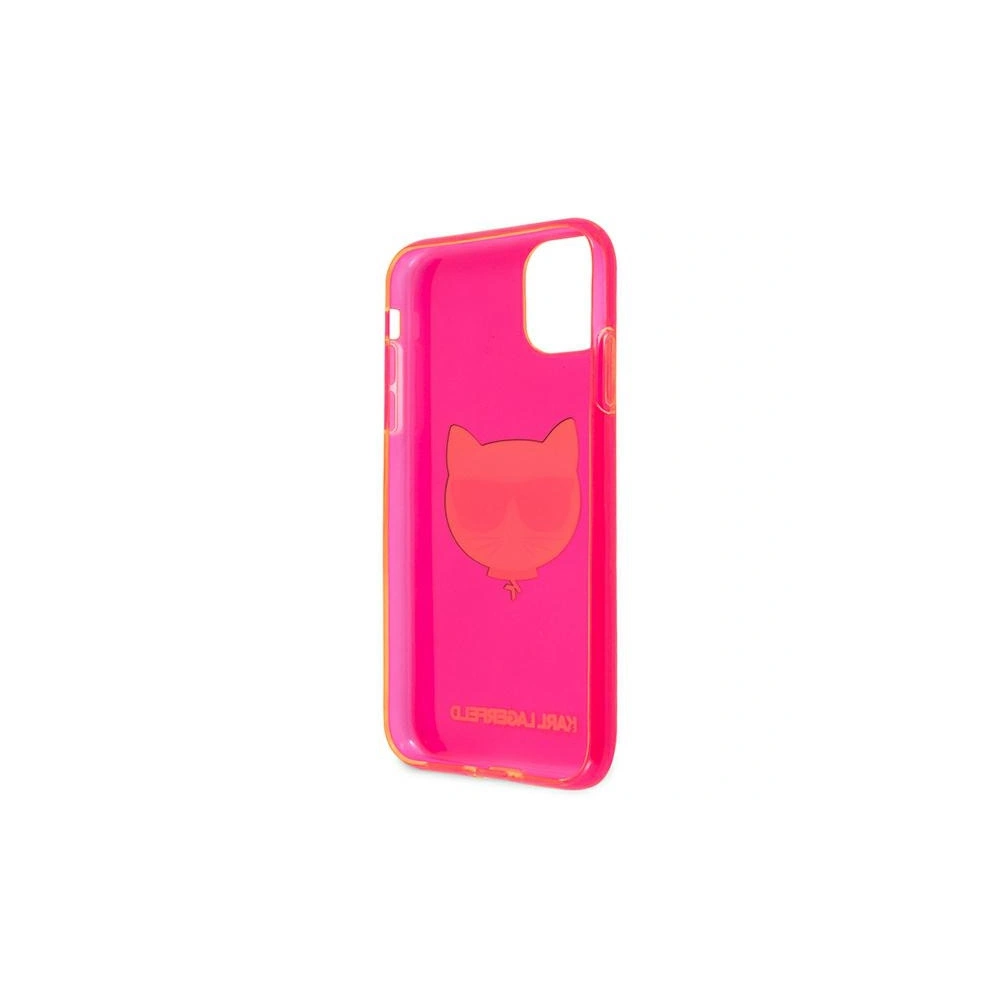 Hurtownia GSM - Etui Karl Lagerfeld KLHCN61CHTRP Apple iPhone 11 różowy/pink hardcase Glitter Choupette Fluo - KLD514PNK - {ean13} - Hurt