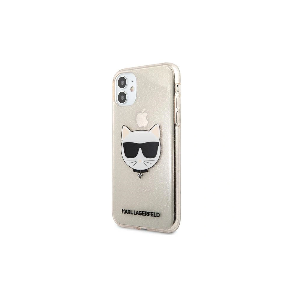 Hurtownia GSM - Etui Karl Lagerfeld KLHCN61CHTUGLGO Apple iPhone 11 złoty/gold hardcase Glitter Choupette - KLD515GLD - {ean13} - Hurt