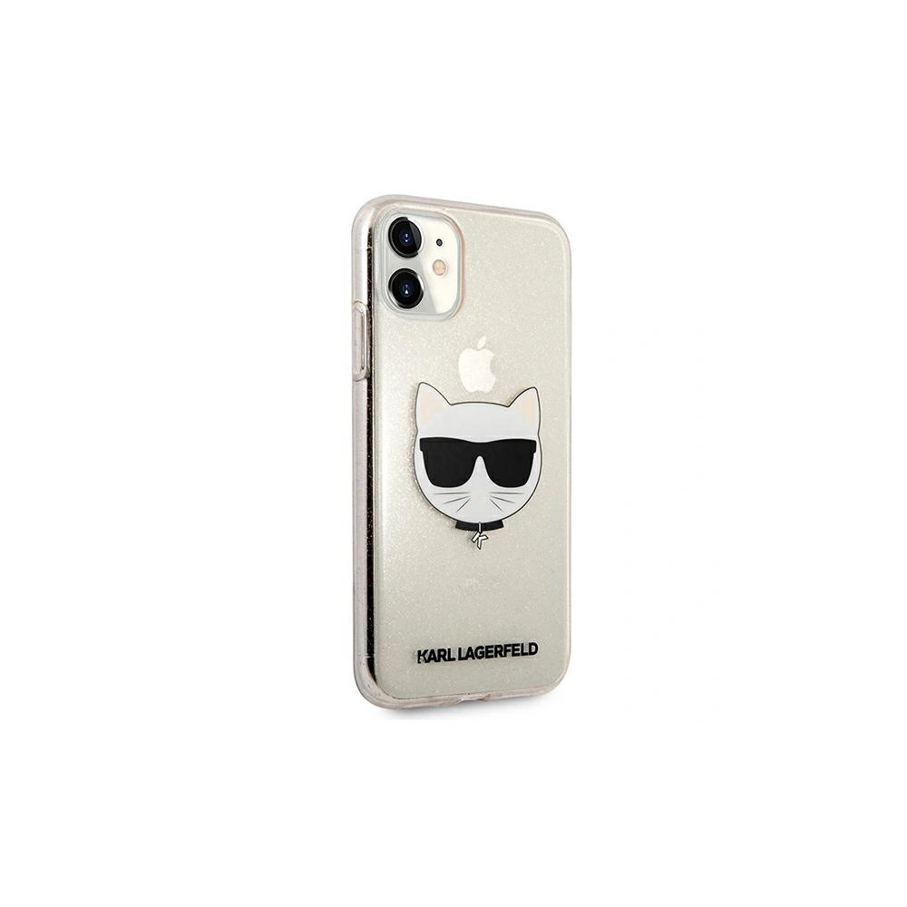 Hurtownia GSM - Etui Karl Lagerfeld KLHCN61CHTUGLGO Apple iPhone 11 złoty/gold hardcase Glitter Choupette - KLD515GLD - {ean13} - Hurt