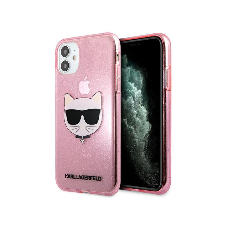 Hurtownia Karl Lagerfeld - 3666339003425 - KLD516PNK - Etui Karl Lagerfeld KLHCN61CHTUGLP Apple iPhone 11 różowy/pink hardcase Glitter Choupette - B2B homescreen