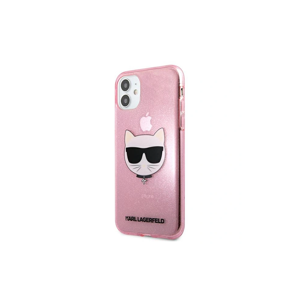 Hurtownia GSM - Etui Karl Lagerfeld KLHCN61CHTUGLP Apple iPhone 11 różowy/pink hardcase Glitter Choupette - KLD516PNK - {ean13} - Hurt