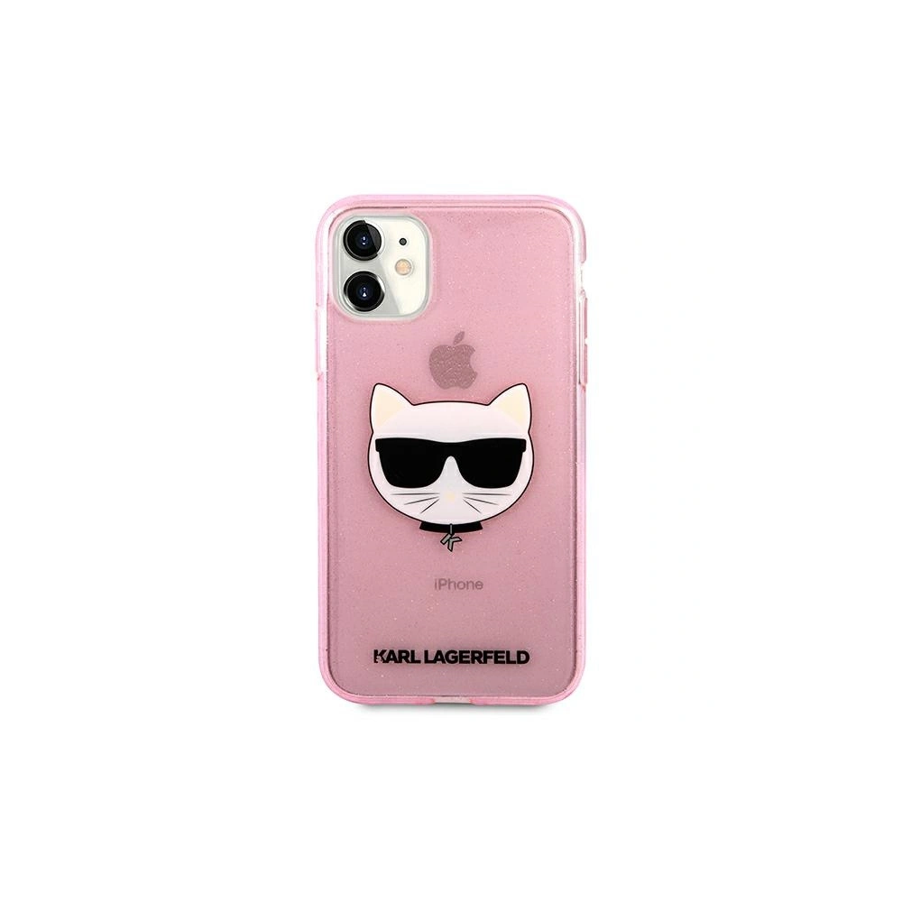Hurtownia GSM - Etui Karl Lagerfeld KLHCN61CHTUGLP Apple iPhone 11 różowy/pink hardcase Glitter Choupette - KLD516PNK - {ean13} - Hurt