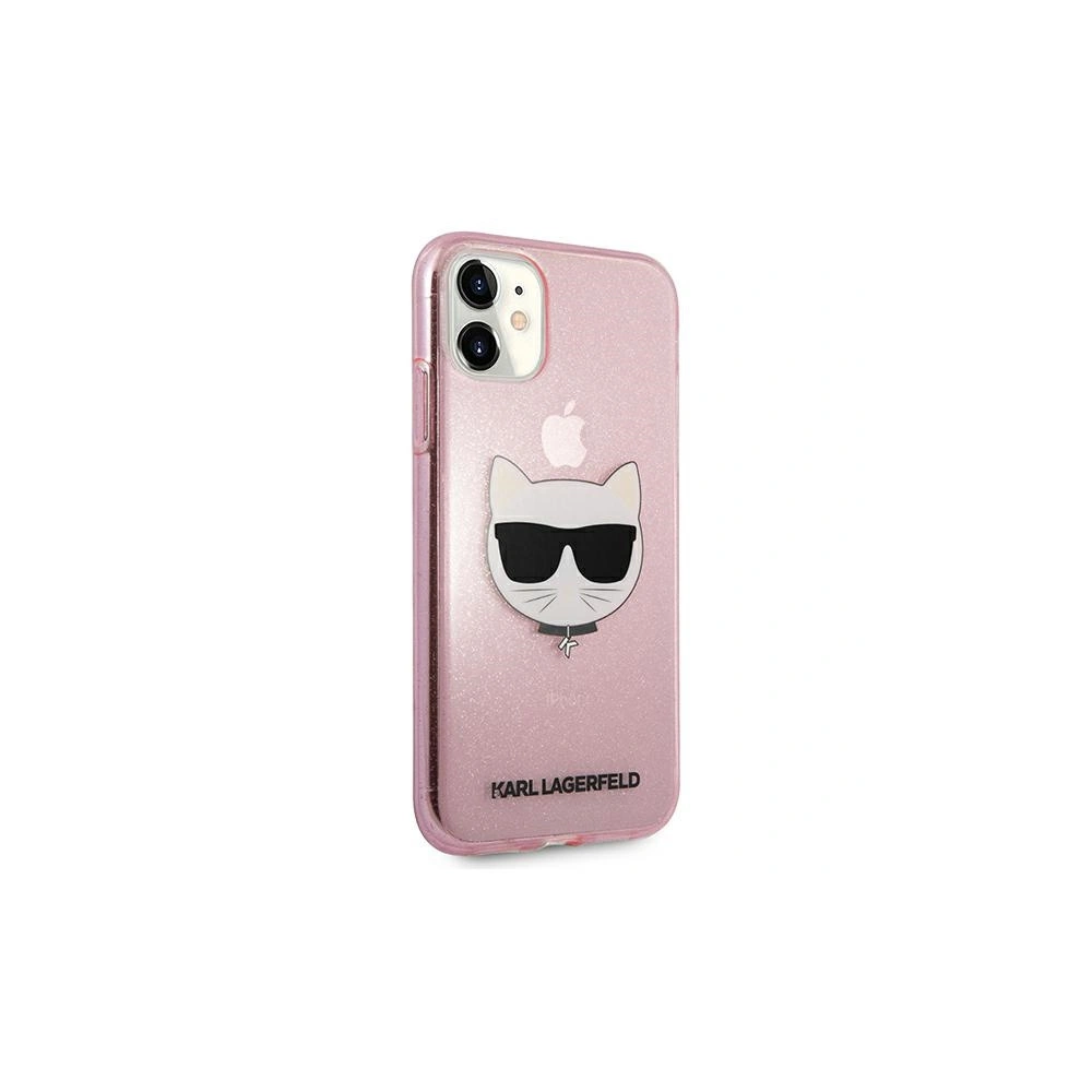 Hurtownia GSM - Etui Karl Lagerfeld KLHCN61CHTUGLP Apple iPhone 11 růžový/pink hardcase Glitter Choupette - KLD516PNK - {ean13} - Hurt