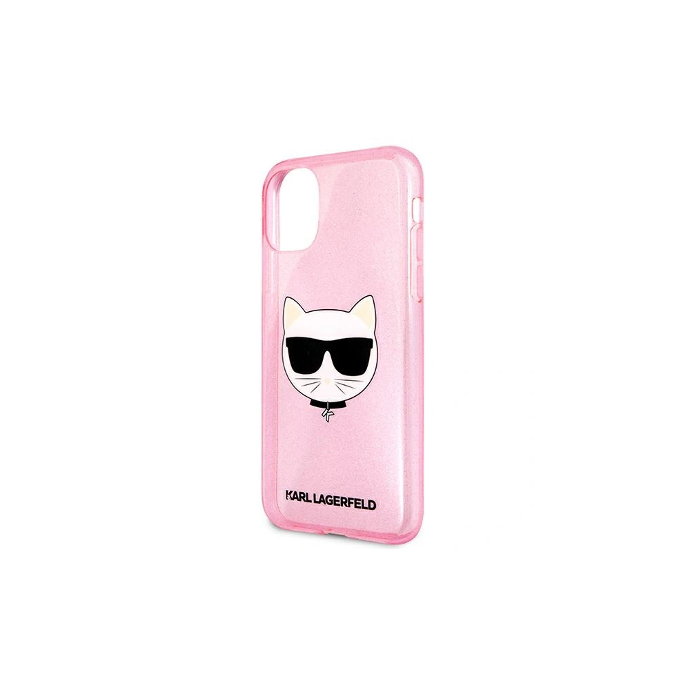 Hurtownia GSM - Etui Karl Lagerfeld KLHCN61CHTUGLP Apple iPhone 11 růžový/pink hardcase Glitter Choupette - KLD516PNK - {ean13} - Hurt
