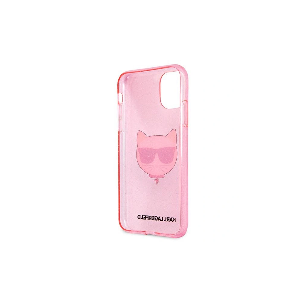 Hurtownia GSM - Etui Karl Lagerfeld KLHCN61CHTUGLP Apple iPhone 11 różowy/pink hardcase Glitter Choupette - KLD516PNK - {ean13} - Hurt