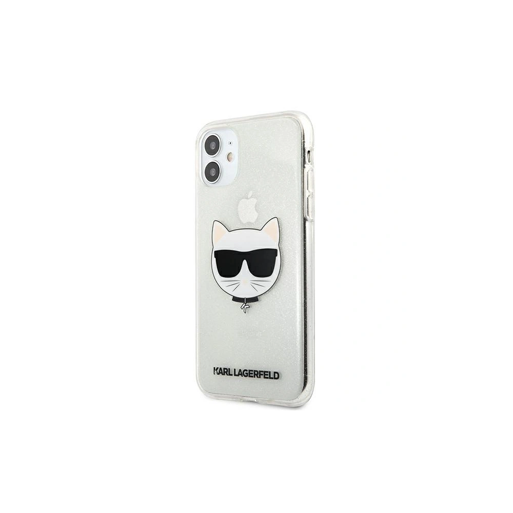Hurtownia GSM - Etui Karl Lagerfeld KLHCN61CHTUGLS Apple iPhone 11 srebrny/silver hardcase Glitter Choupette - KLD517SLV - {ean13} - Hurt