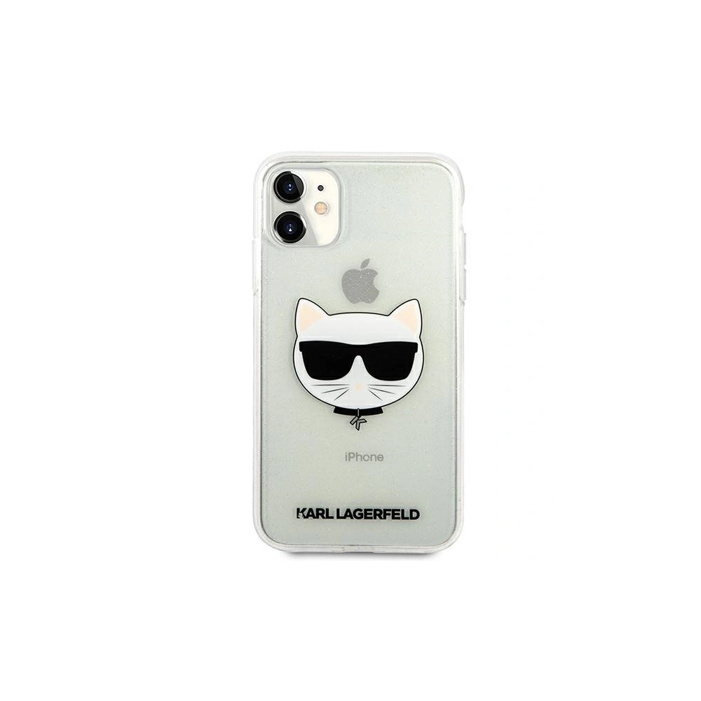 Hurtownia GSM - Etui Karl Lagerfeld KLHCN61CHTUGLS Apple iPhone 11 srebrny/silver hardcase Glitter Choupette - KLD517SLV - {ean13} - Hurt