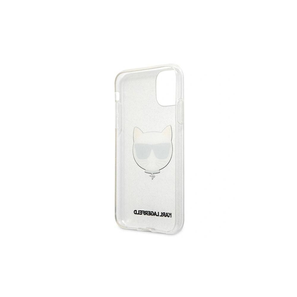 Wholesale Karl Lagerfeld KLHCN61CHTUGLS Apple iPhone 11 silver hardcase Glitter Choupette - KLD517SLV - {ean13} - Hurt