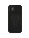 Hurtownia GSM - Etui Karl Lagerfeld KLHCN61SILTTBK Apple iPhone 11 Silicone Ikonik Outline černý/black - KLD518BLK - {ean13} - Hurt