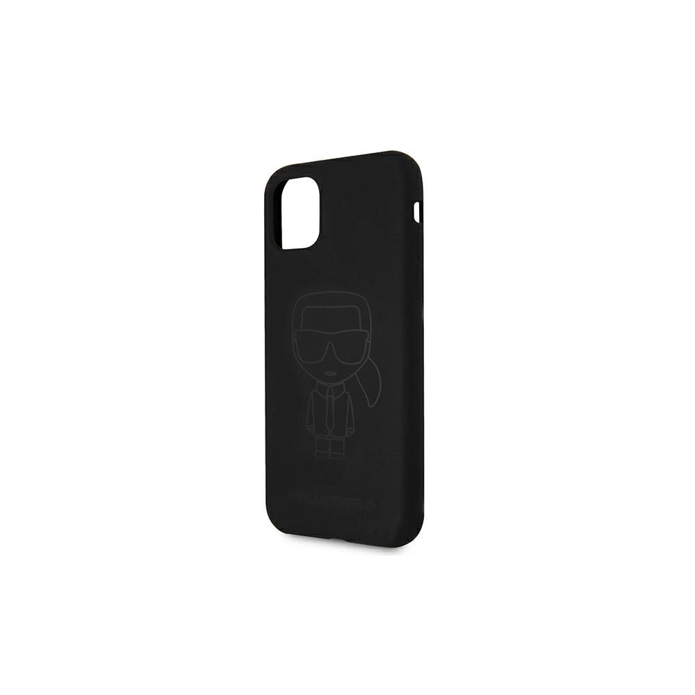 Hurtownia GSM - Etui Karl Lagerfeld KLHCN61SILTTBK Apple iPhone 11 Silicone Ikonik Outline černý/black - KLD518BLK - {ean13} - Hurt