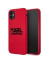 Etui Karl Lagerfeld KLHCN61SLKLRE Apple iPhone 11 Silicone Stack Logo czerwony/red