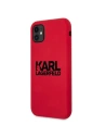Hurtownia GSM - Etui Karl Lagerfeld KLHCN61SLKLRE Apple iPhone 11 Silicone Stack Logo czerwony/red - KLD519RED - {ean13} - Hurt