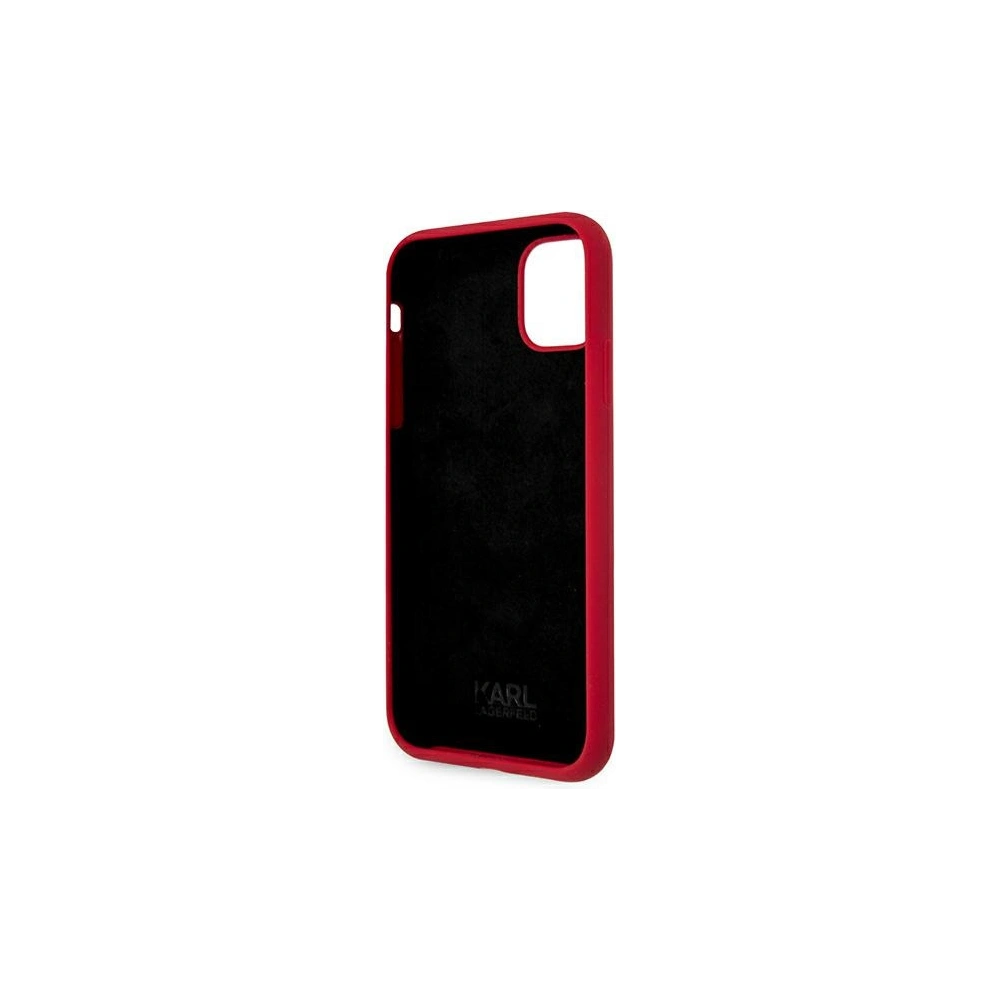 Hurtownia GSM - Etui Karl Lagerfeld KLHCN61SLKLRE Apple iPhone 11 Silicone Stack Logo czerwony/red - KLD519RED - {ean13} - Hurt