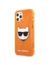 Hurtownia GSM - Etui Karl Lagerfeld KLHCP12LCHTRO Apple iPhone 12 Pro Max pomarańczowy/orange hardcase Glitter Choupette Fluo - KLD521ORG - {ean13} - Hurt