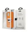 Wholesale Karl Lagerfeld KLHCP12LCHTRO Apple iPhone 12 Pro Max orange hardcase Glitter Choupette Fluo - KLD521ORG - {ean13} - Hurt