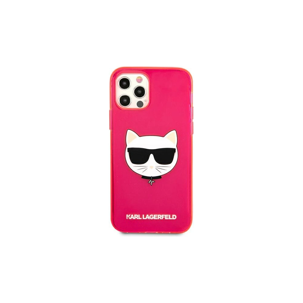 Hurtownia GSM - Etui Karl Lagerfeld KLHCP12LCHTRP Apple iPhone 12 Pro Max różowy/pink hardcase Glitter Choupette Fluo - KLD522PNK - {ean13} - Hurt