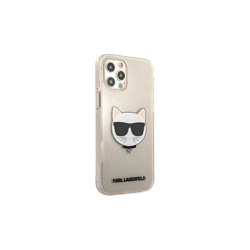 Hurtownia GSM - Etui Karl Lagerfeld KLHCP12LCHTUGLGO Apple iPhone 12 Pro Max złoty/gold hardcase Glitter Choupette - KLD523GLD - {ean13} - Hurt